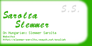 sarolta slemmer business card